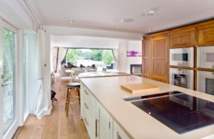 Kitchen with island