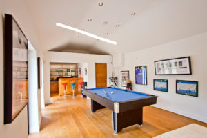 Open plan games room