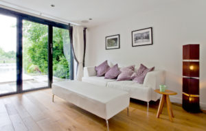 Sitting room with glazed door