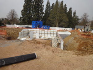 Basement being built