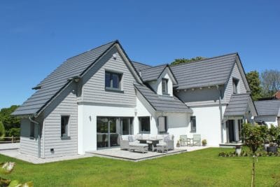 White render house