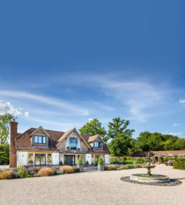 Large house with driveway