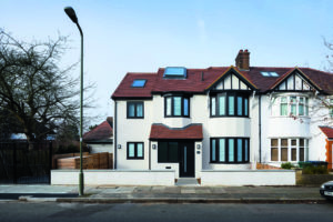 White render house