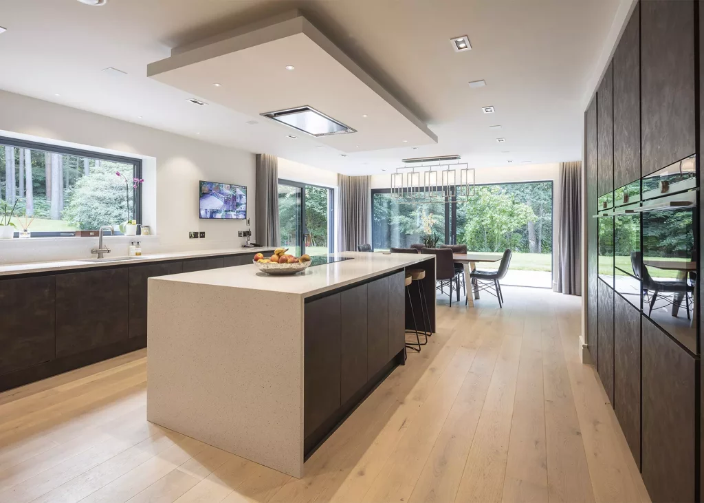 Smart home technology in a kitchen-diner