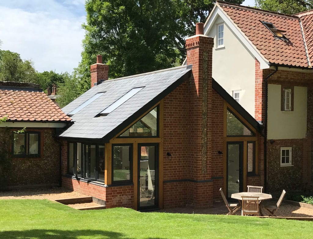 The Rooflight Company neo on a home extension