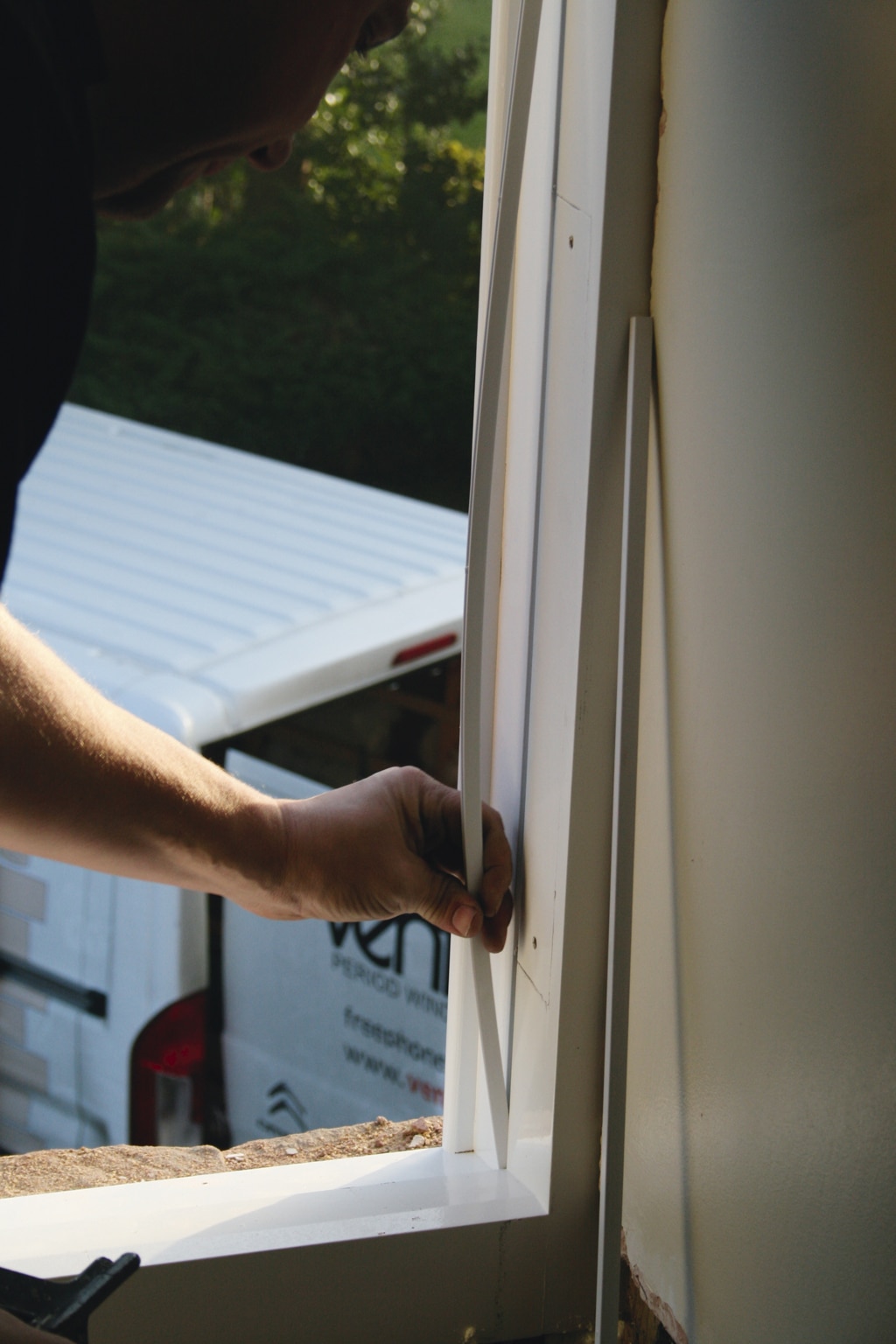 Window being fitted