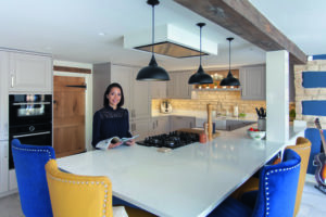 Kitchen with island