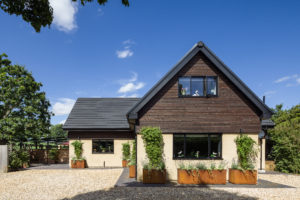 Black clad house