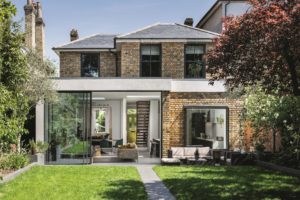 Modern extension to Georgian house