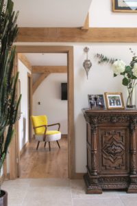contemporary oak frame home