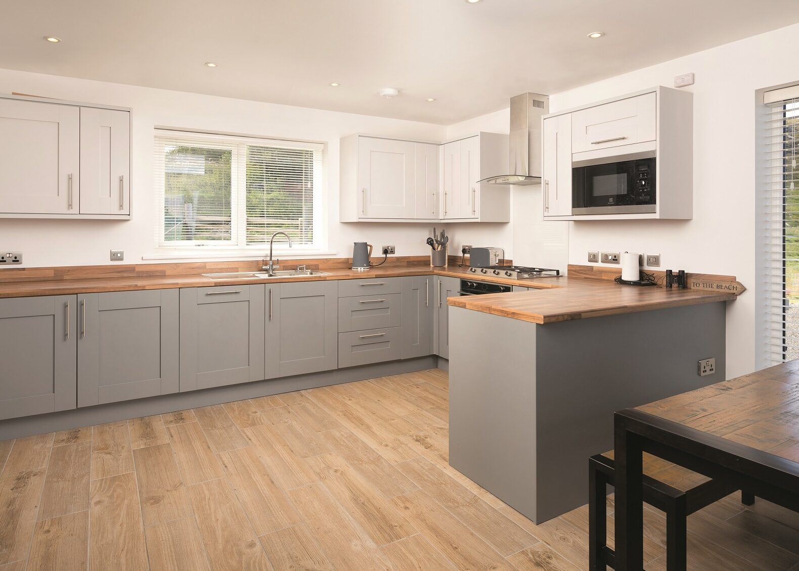 compact self build home kitchen