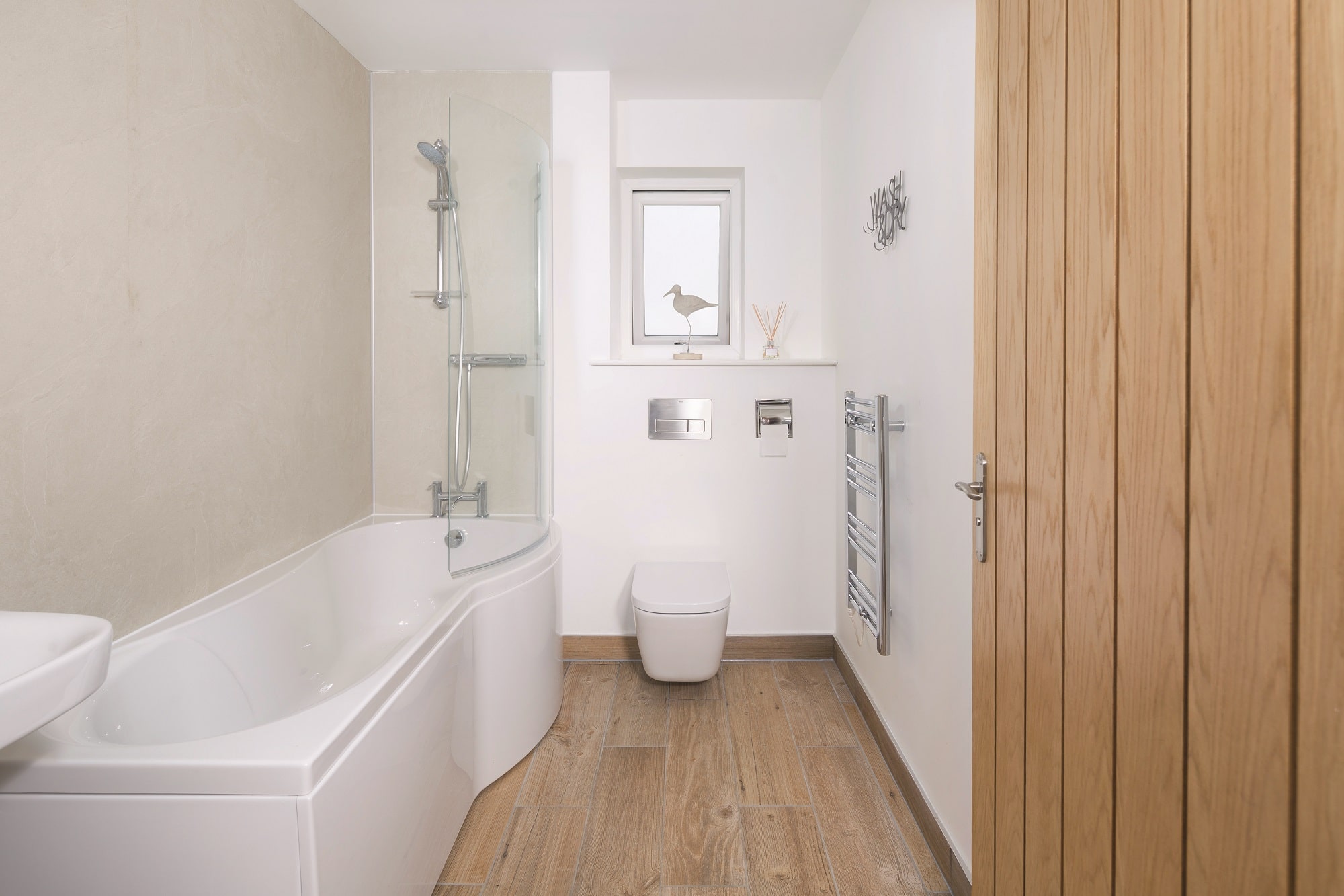 Compact self build home with underfloor heating