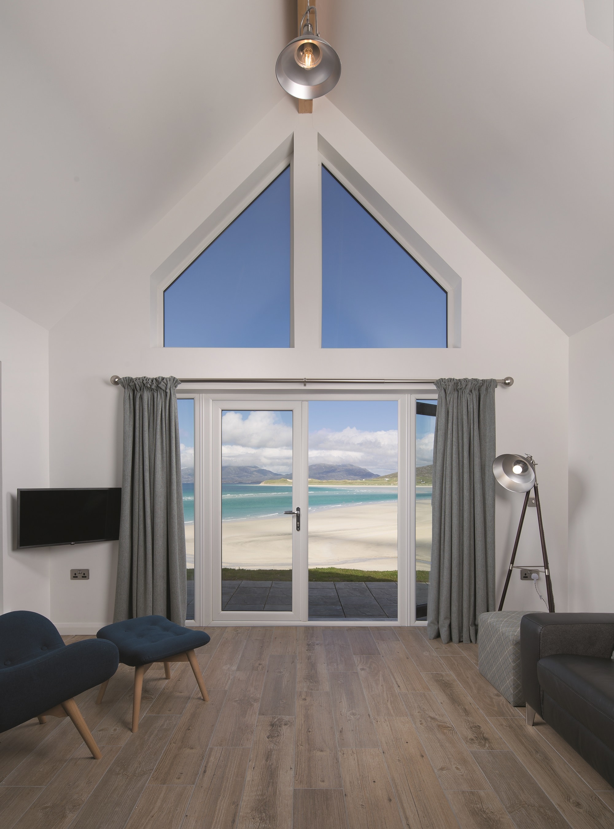 compact self build home with glazed atrium