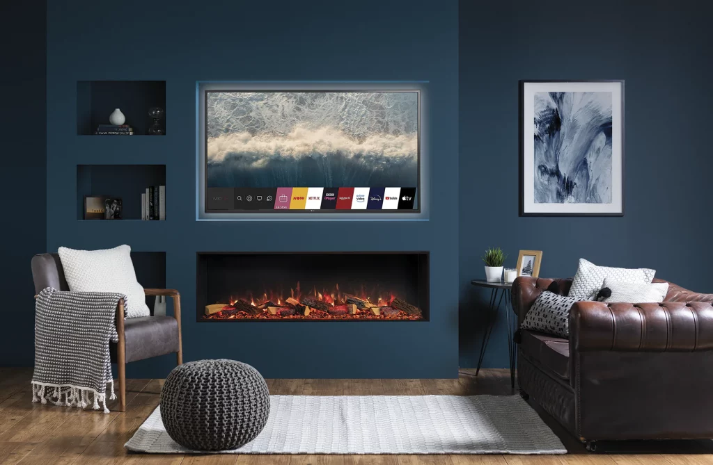 Onyx Avanti 150RW inset fire media wall