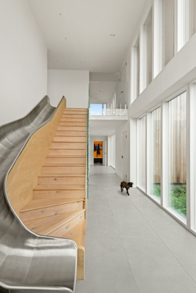 Modern slide and staircase