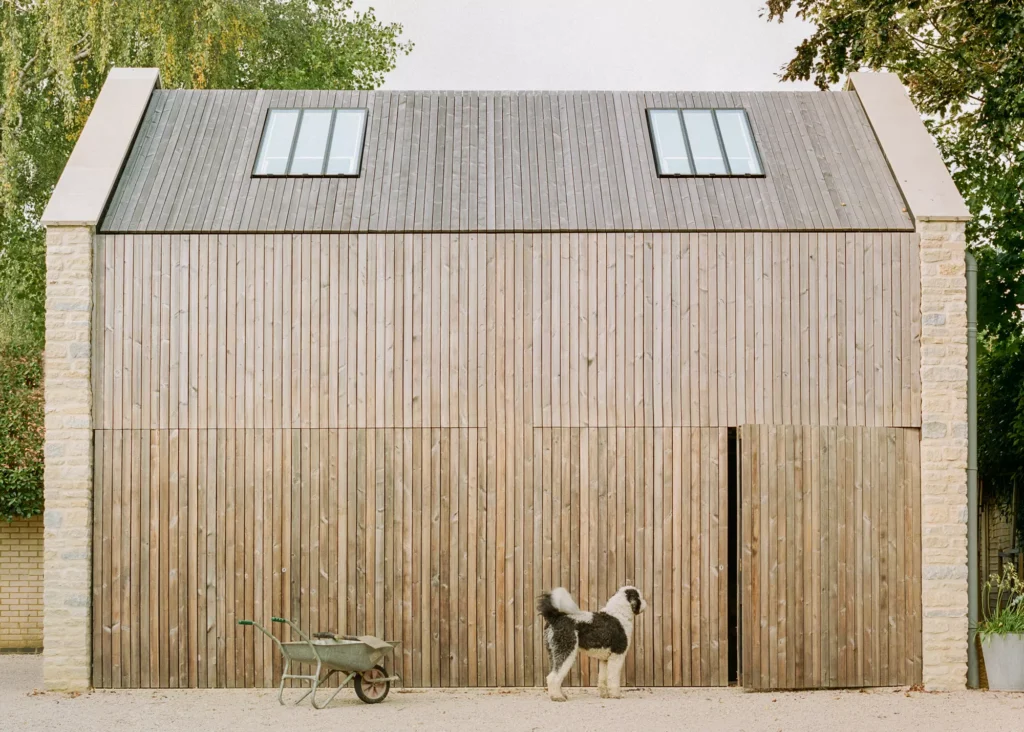 timber cladded annexe with flush design