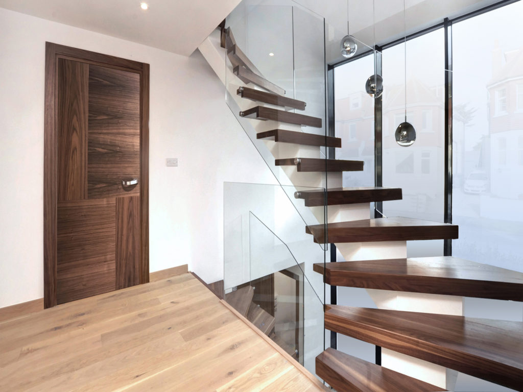 Modern indoor staircase
