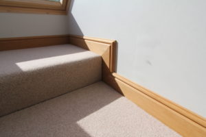 White oak stair case