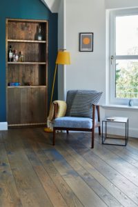 Oak flooring interior shot