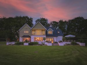 Modern timber frame home