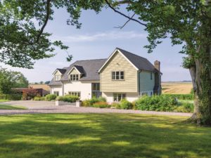 Modern timber frame home