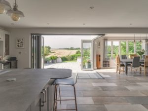 Open-plan kitchen