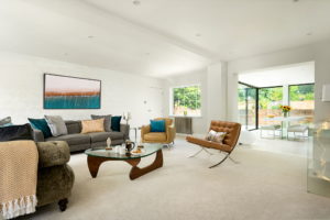 Modern spacious living room