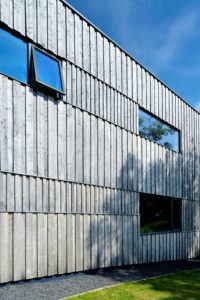 lindisfarne exterior wall with windows