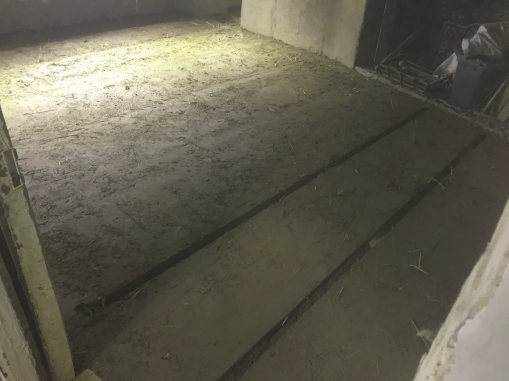 Cob floor in period home