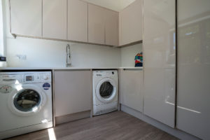 Utility room in renovated house
