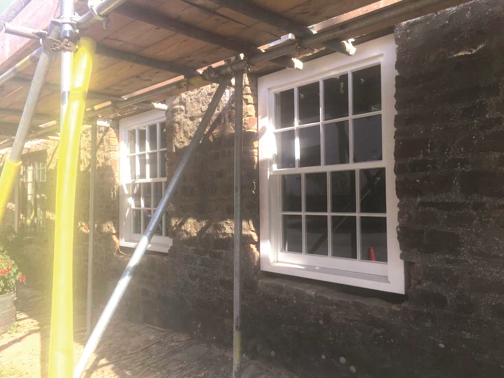 New sash windows