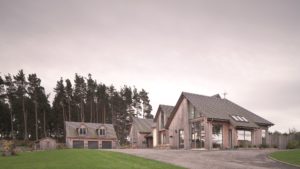 Modern timber frame home