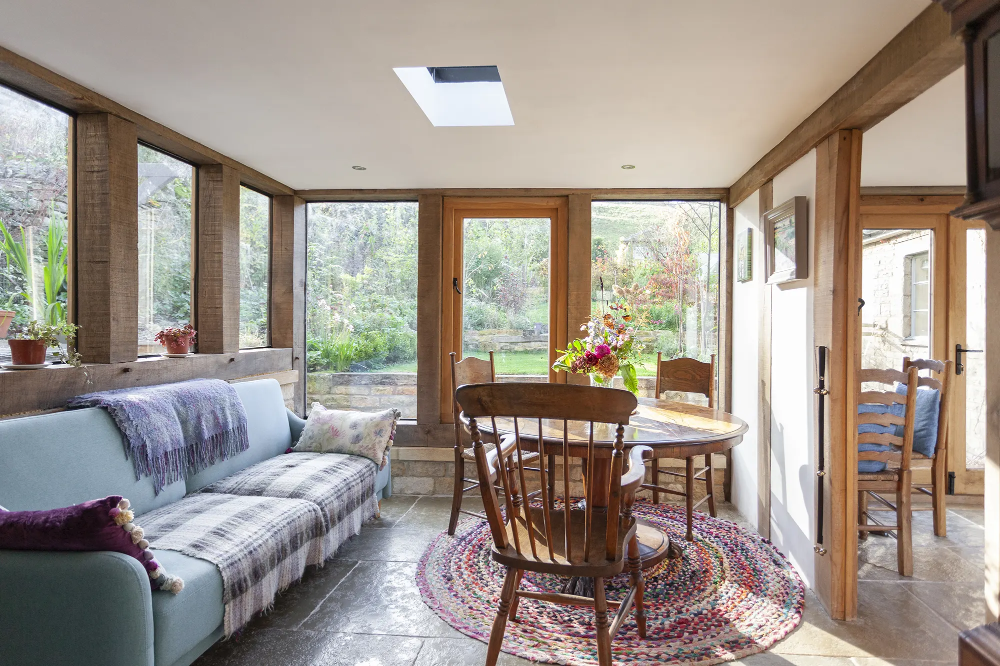 Dining area in kitchen extension