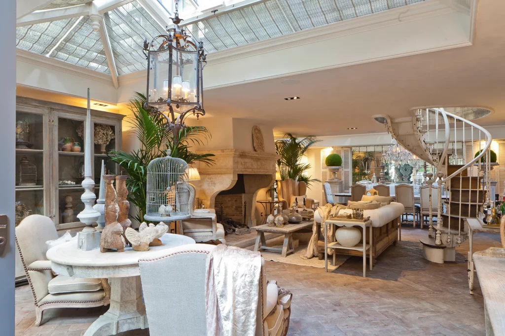 Lower-ground level sitting room with roof lanterns