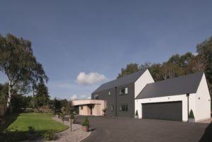 Contemporary timber frame home