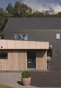 Contemporary timber frame home
