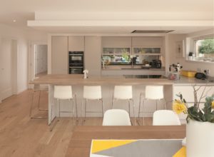 Modern, open-plan kitchen