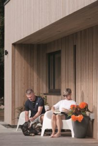 Modern timber home exterior