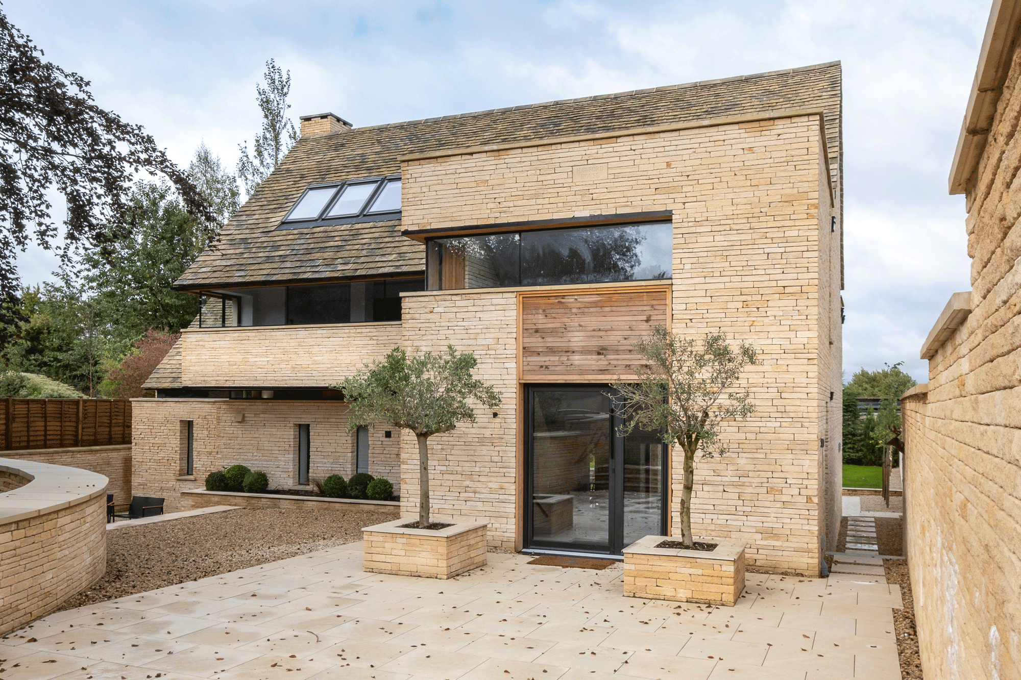 Striking steel frame home