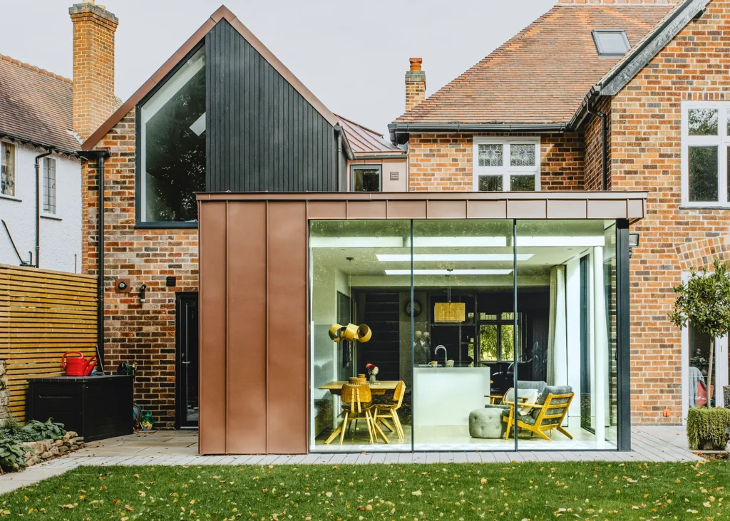 Contemporary Zinc-Clad House Extension