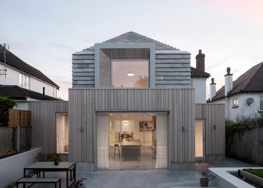 House Extension with Contrasting Cladding