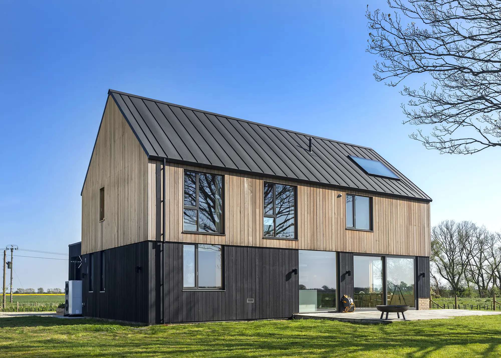 Contemporary Timber-Clad Self Build Home on Rural Family Farm in Kent