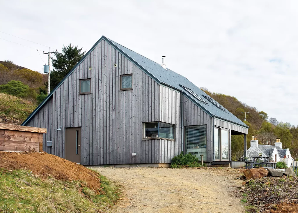 coastal home with Siberian larch cladding exterior 