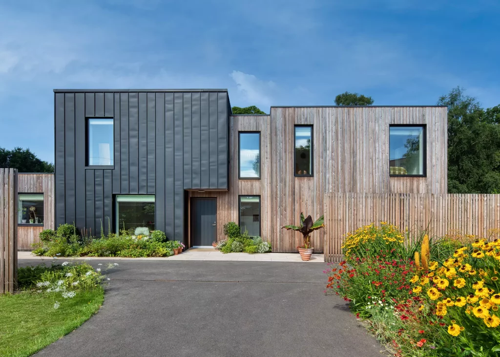 zinc and larch cladding contemporary home