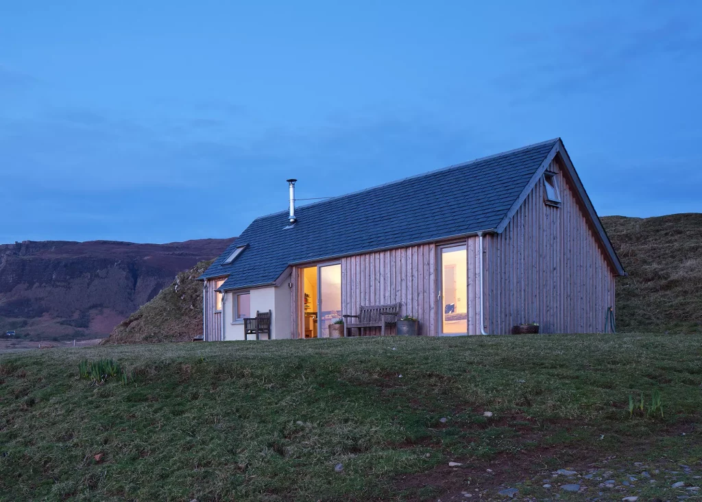 affordable self build looking out over the coast