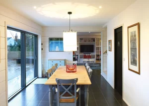 open plan dining area