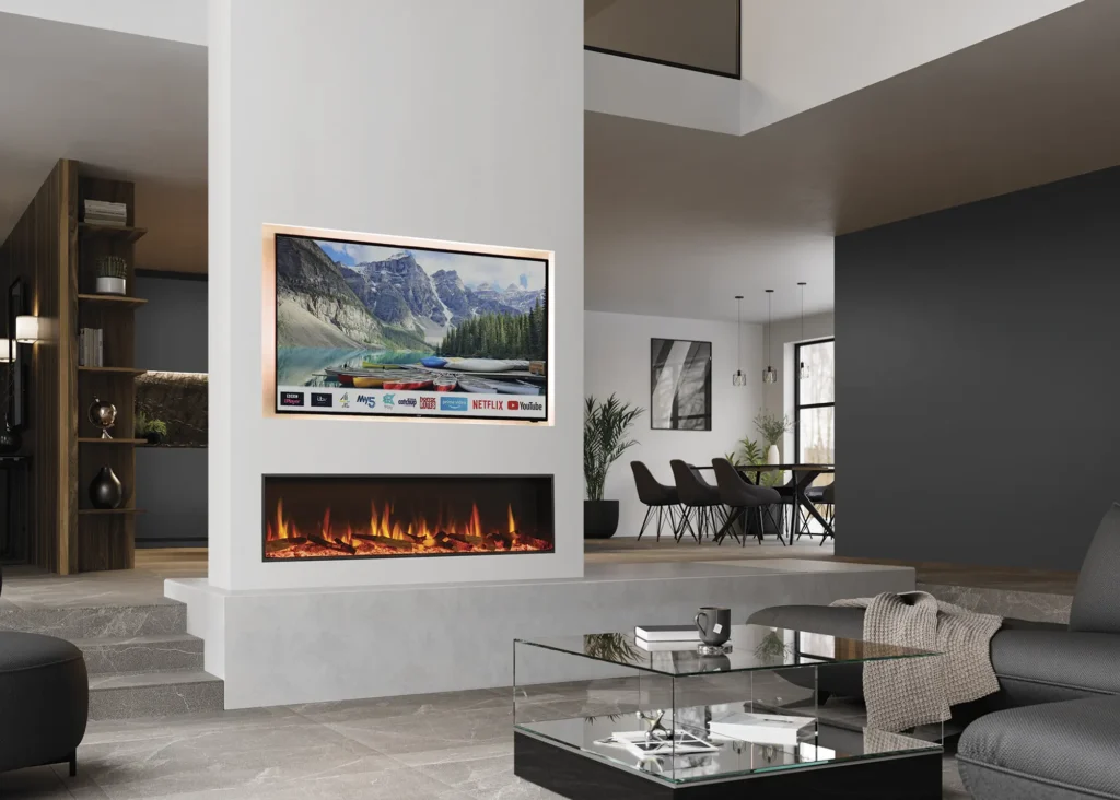 Stovax media wall fireplace