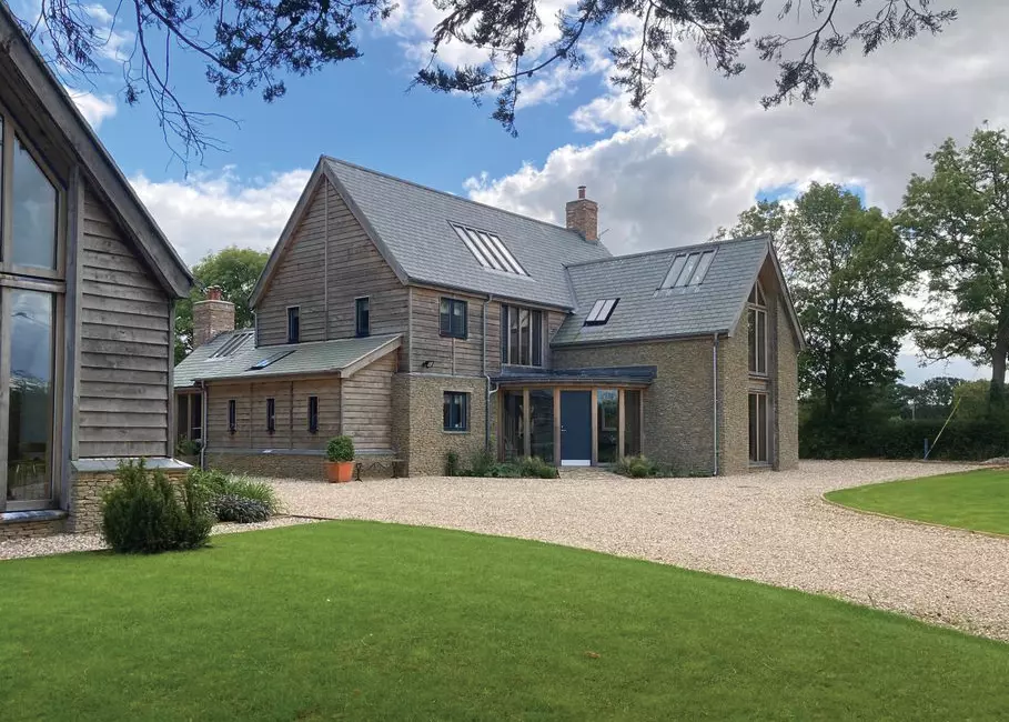 Oak and Brick Blend Home