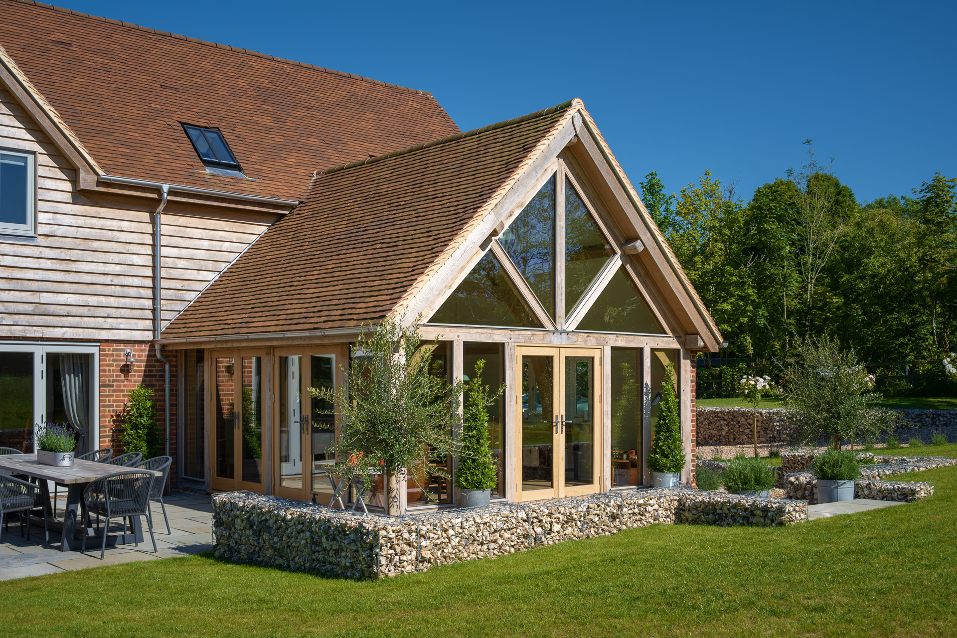 Light-Filled Oak Frame Kitchen-Diner Extension