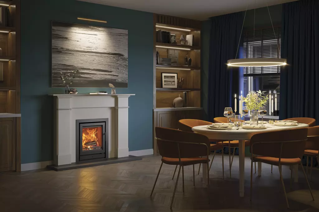 Riva 2 stove in dining room